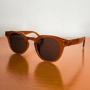 NEW Men's AMERICAN EAGLE Sunglasses \\ OS // Round Lenses, Brown